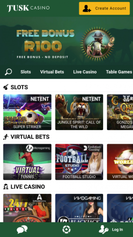 Tusk Casino Apps Homepage