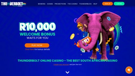 Thunderbolt Casinos Homepage