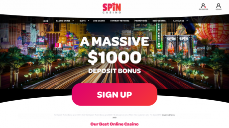 Spin Casinos Homepage