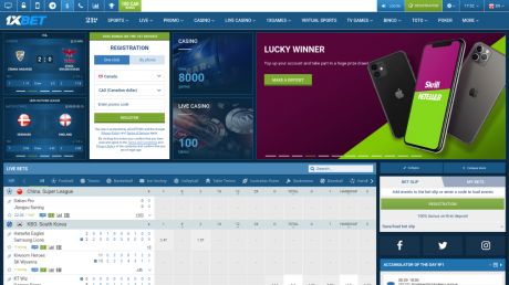 1xBet Casinos Homepage