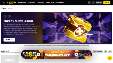 EnergyCasinos Homepage