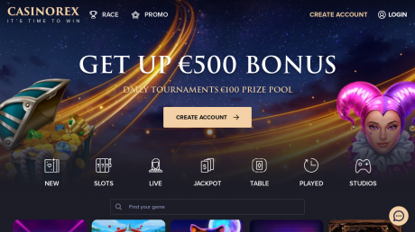 CasinoRexs Homepage