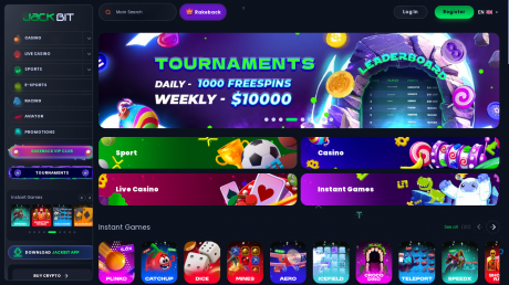 Jackbit Casinos Homepage