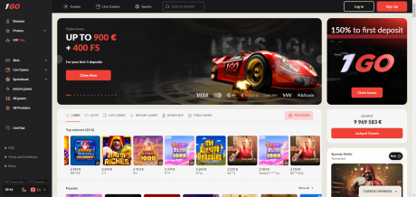 1Go Casinos Homepage