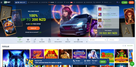 20Bet Casinos Homepage
