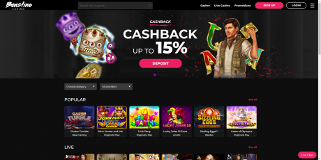 Beastino Casinos Homepage
