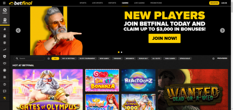 Betfinal Casinos Homepage