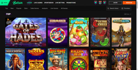 Betinia Casinos Homepage