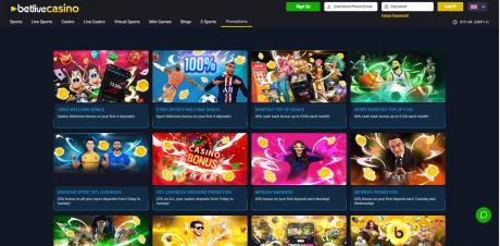BetLiveCasinos Homepage