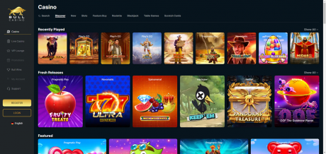 Bull Casinos Homepage