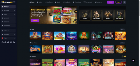 Casino123s Homepage