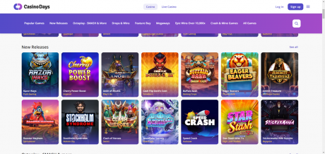 Casino Days Homepage