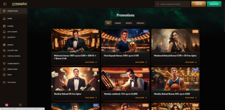 CrownPlay Casinos Homepage