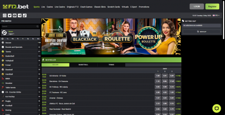 F12.bet Mobile Homepage