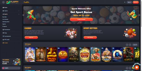 Flappy Casinos Homepage