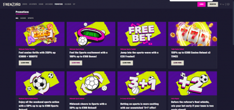 Frenzino Casinos Homepage