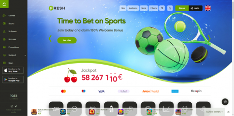 Fresh Casinos Homepage