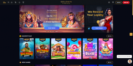 GoldWin Casinos Homepage