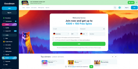 Goodman Casinos Homepage