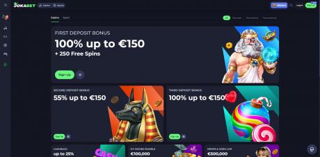 Jokabet Casinos Homepage