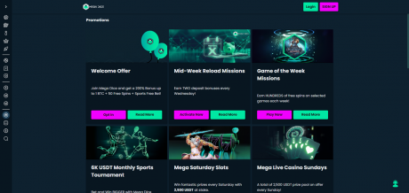 Mega Dice Casinos Homepage