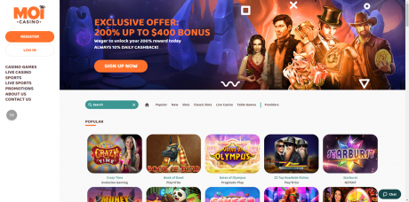 Moi Casinos Homepage