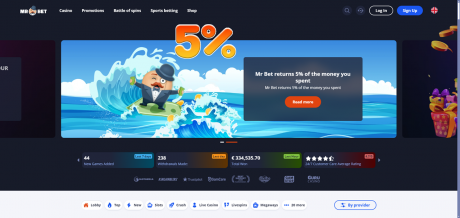 Mr Bets Homepage