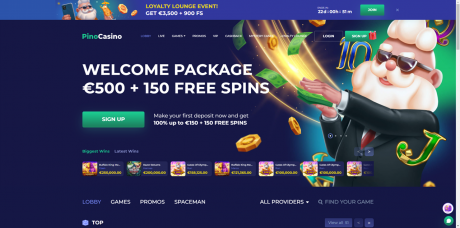 PinoCasinos Homepage