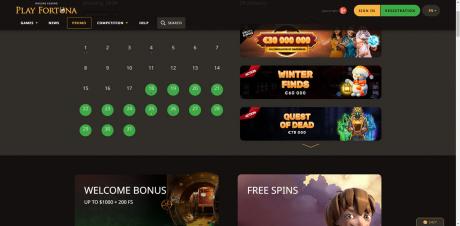 Playfortunas Homepage