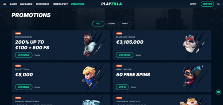 Playzillas Homepage