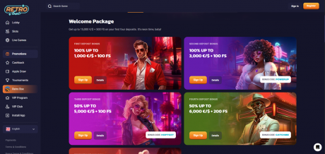 Retrobets Homepage