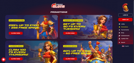 Slota Casinos Homepage