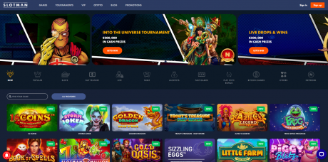 Slotman Casinos Homepage