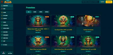 Spinanga Casinos Homepage