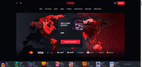 Starda Casinos Homepage