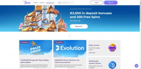 Tsars Casinos Homepage