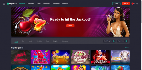 VegasCoin Casinos Homepage