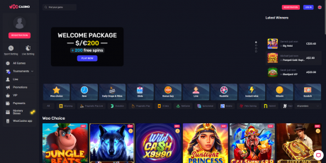 WooCasinos Homepage