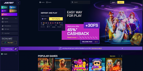 Justbit Casinos Homepage