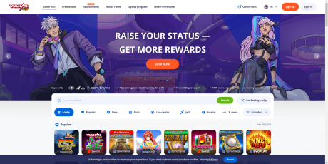 Vulkan Vegas Casinos Homepage